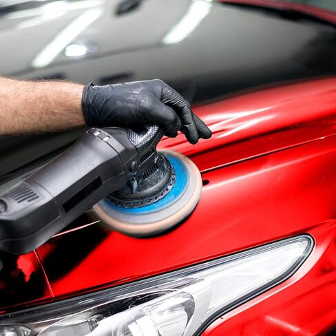 6in Car Polisher, 8pcs Wool, Cotton, Microfiber, Fleece Buffing Pad Bonnet Set for Waxing, Cleaning, with 3pcs Car Polishing Pad Bonnet for Polishing, Fits 6in Polisher in Saudi Arabia