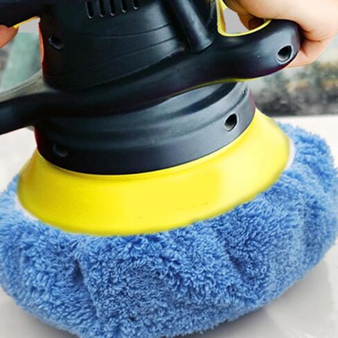 9 to 10 Inch Car Polisher Pad Bonnet, 10Pcs Car Polishing Bonnet Buffing Pads, 8Pcs Microfiber+ 2Pcs Woollen Car Polisher Pad Bonnet in Kuwait