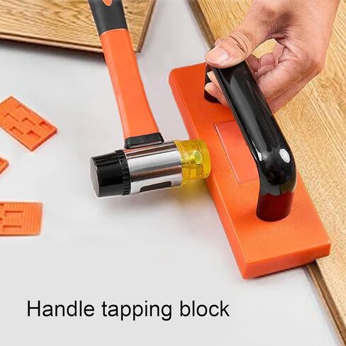 Mumusuki 45Pcs Laminate Wood Flooring Installation Kit, Plank Installation Kit with Double Faced Soft Mallet Pull Bar Tapping Block for LVP LVT Hardwood Spc Flooring in Saudi Arabia