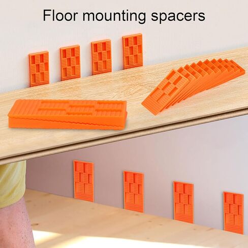Mumusuki 45Pcs Laminate Wood Flooring Installation Kit, Plank Installation Kit with Double Faced Soft Mallet Pull Bar Tapping Block for LVP LVT Hardwood Spc Flooring in Saudi Arabia