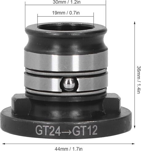 Garosa Tapping Collet Adapter, High Speed Steel CNC Accessories for GT24 Clamps Straight Shank Taps with Precision Performance in Saudi Arabia