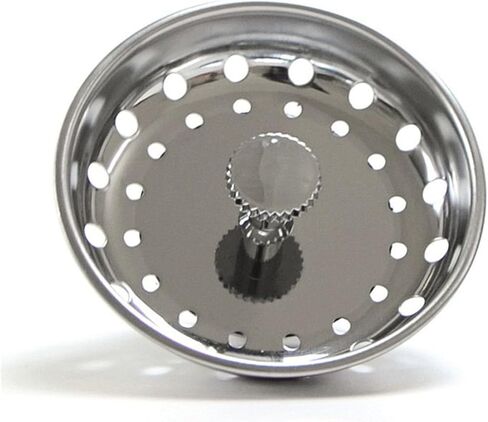 مجموعة مصفاة حوض من الفولاذ المقاوم للصدأ مكونة من 3 قطع مع غطاء سدادة تصريف وواقي من الرذاذ مقاس 4.4 بوصة و3.4 بوصة و3.1 بوصة فضي للتخلص من نفايات المطبخ in Kuwait