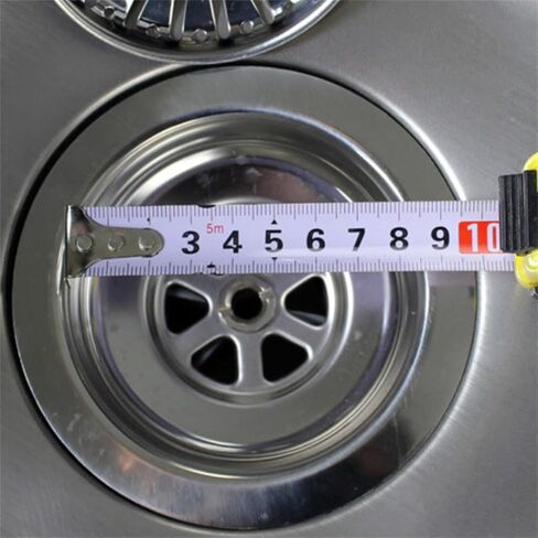 سدادة مصفاة حوض 83 مم SUS304 من الفولاذ المقاوم للصدأ مع عمود نحاسي 8 مم لحوض المطبخ والتخلص من القمامة باللون الفضي in Kuwait