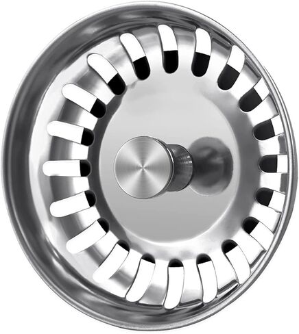 2 حزمة مصفاة حوض من الفولاذ المقاوم للصدأ سدادة لحوض المطبخ 304 فولاذ 78 مم قطر 3 بوصة in Kuwait