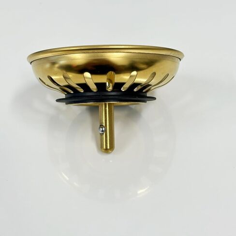 1 حزمة الذهب مصفاة حوض مطبخ قابس التصريف مع سدادة مطاطية سلة تصفية الفولاذ المقاوم للصدأ 83 مللي متر 3.27 بوصة in Kuwait