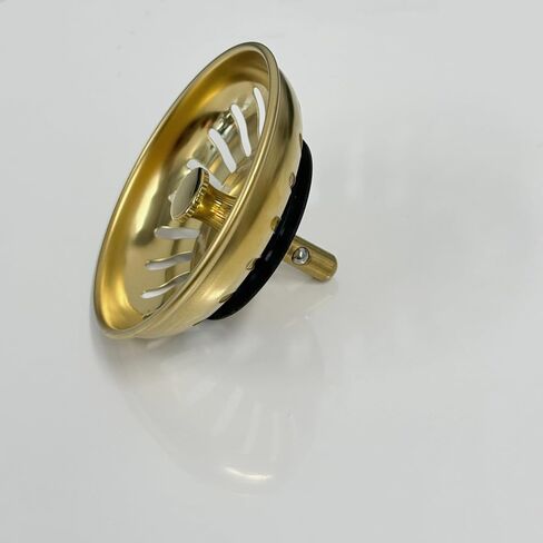 1 حزمة الذهب مصفاة حوض مطبخ قابس التصريف مع سدادة مطاطية سلة تصفية الفولاذ المقاوم للصدأ 83 مللي متر 3.27 بوصة in Kuwait