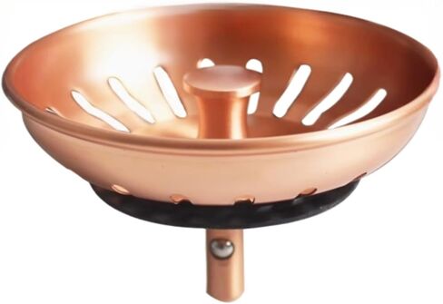 سدادة مصفاة حوض 83 مم من النحاس الأحمر SUS304 من الفولاذ المقاوم للصدأ مع عمود نحاسي 8 مم لمرشح حوض المطبخ in Kuwait