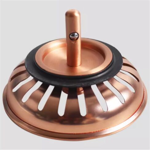 سدادة مصفاة حوض 83 مم من النحاس الأحمر SUS304 من الفولاذ المقاوم للصدأ مع عمود نحاسي 8 مم لمرشح حوض المطبخ in Kuwait