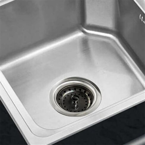 مجموعة مصفاة حوض من الفولاذ المقاوم للصدأ مكونة من 6 قطع مع سدادة تصريف وواقي من الرذاذ، 2 عبوة 4.3 بوصة 3.3 بوصة 3.1 بوصة لحوض المطبخ والتخلص من القمامة in Kuwait