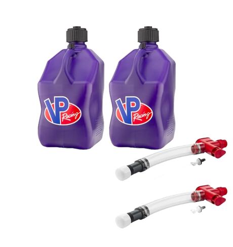 VP Racing 3612-CA، نظام التحكم في سائل خرطوم الزناد غير المنسكب مع إبريق سباق VP Racing سعة 5.5 جالون، أرجواني شفاف (عبوتان) in Saudi Arabia