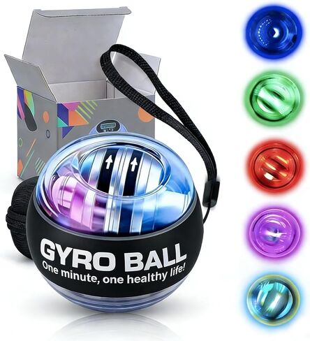 2026 Upgraded Torque Ball Wrist Exerciser, Auto-Start Gyroscopic Forearm & Hand Strength Trainer, Resistance Training Tool in Saudi Arabia