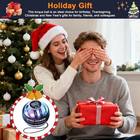 جهاز تمرين اليد على كرة المعصم، جهاز تمرين كرة المعصم مع عداد LCD، كرة عزم الدوران المعدنية لقوة القبضة، مقبض من السيليكون، مدرب المعصم والساعد للمنزل/المكتب، موديل جديد 2026 in Kuwait