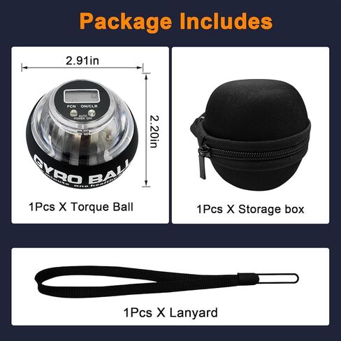 جهاز تمرين اليد على كرة المعصم، جهاز تمرين كرة المعصم مع عداد LCD، كرة عزم الدوران المعدنية لقوة القبضة، مقبض من السيليكون، مدرب المعصم والساعد للمنزل/المكتب، موديل جديد 2026 in Kuwait