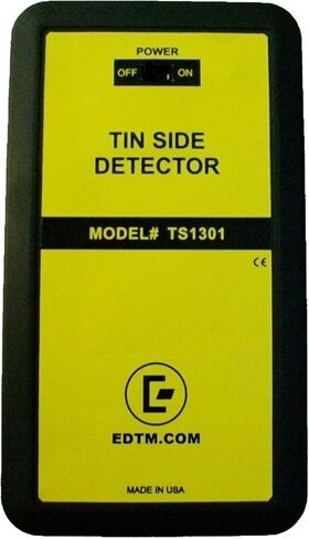 EDTM TS1301 Handheld Tin Side Detector Lamp – Battery-Powered UV Tool for Float, Laminated, Tempered, and Screen-Printed Glass – Durable and Field-Ready - Ideal for Glass Inspection, Made in USA in Saudi Arabia