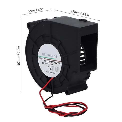 Keenso Turbine Blower, Double Ball Turbine Blower Maintenance Free High Air Volume 42.8CFM 62.4mmh2o Wind Pressure with Three Pins Interface in Saudi Arabia