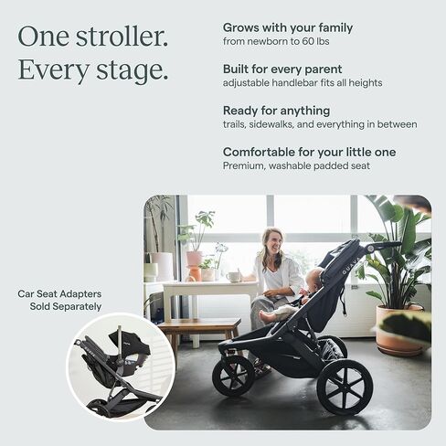 عربة الركض جوافة روم مع طية تعشيش ثلاثية الأبعاد | عربة سفر للأطفال والرضع قابلة للطي بشكل مدمج | عربة أطفال للجري لجميع التضاريس | عربة أطفال محمولة قابلة للطي تصل إلى 60 رطلاً in Kuwait