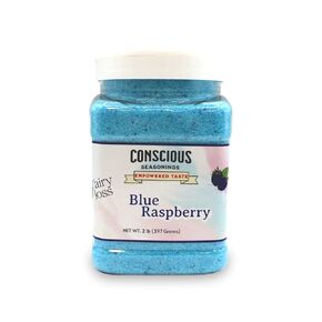 مزيج حلوى القطن بنكهة التوت الأزرق - وعاء سعة 2 رطل (397 جم) - جاهز للاستخدام في ماكينات تنظيف الأسنان المنزلية والتجارية in Kuwait