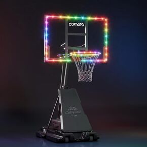 Basketball Hoop Outdoor with 54 Inch Shatterproof Backboard, 5.25-10FT Height Portable Basketball Goal Outdoor with Sandbag in Kuwait