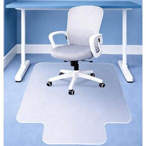 Office Chair Mat for Carpet, 39"×39" Round Rolling Gaming Chair Mat with Anti-Slip Particles, Clear Heavy Duty Floor Protector for Office&Home in Kuwait