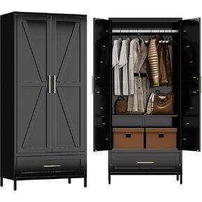 METAN Metal Locker for School Office Gym Bedroom,6 Doors Steel Storage Locker Cabinet for Employees,Industrial Storage Locker with 1 Shelves,Assembly Required (6 Door-Black) in Kuwait