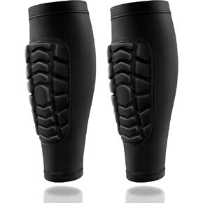 Soccer Shin Guards with Integrated Padding, Ski Shin Guards Sleeves for Kids Youth Adults, Lightweight Compression Calf Sleeves Protective Gear for Multi-Sport in Saudi Arabia