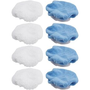 8 Pack 150mm Car Polisher Bonnets 6 Inch for Microfiber Polishing Pads for Buffer Waxing, Reusable Washable Wool Sleeve Set in Kuwait
