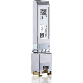 H! Fiber 2 Pack 10GB SFP+ إلى وحدة RJ45 ، 10GBASE-T ETHERNET SFP+ دعم جهاز الإرسال والاستقبال النحاسي 10G/5G/2.5G/1.25G ، متوافق مع Dell GP-10GSFP-T ، TP-Link TL-SM5310-T ، UBIQUIT ، UNIFI ، CAT6A/CAT7،30M in Kuwait