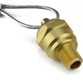 46493 صمام تصريف كابل سحب الرطوبة لخزان ضاغط الهواء - لاستبدال أجزاء ضواغط الهواء Conrader - تصريف سحب على شكل كابل خزان الهواء المضغوط - 1/4 بوصة MNPT 250 PSI الطول 55 بوصة درجة صناعية in Kuwait