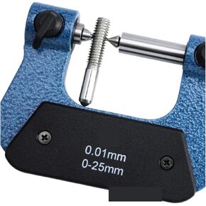 Screw Thread Micrometer 0-25mm 25-50mm with 10PCS Anvils 50-75mm 75-100mm Outside Micrometer 0.01mm(175-200mm Anvils) in Kuwait