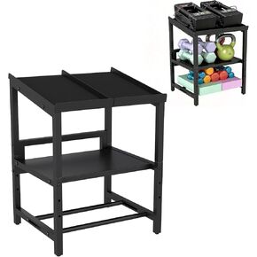 Adjustable Dumbbell Rack, 3 Tier Adjustable Dumbbell Stand, Holds 660LBS, Heavy Duty Dumbbells Weight Rack, Kettlebell Stand for Home Gym Strength Training, Rack Only in Kuwait