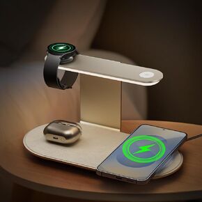 Charger for Samsung, Foldable Travel Wireless Charging Station Stand Compatible for Samsung Galaxy Watch in Kuwait