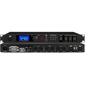 Digital Audio Processor, 2-In/6-Out Audio Speaker Frequency Division System with LCD Screen and Level Indicator for DJ Studio in Kuwait
