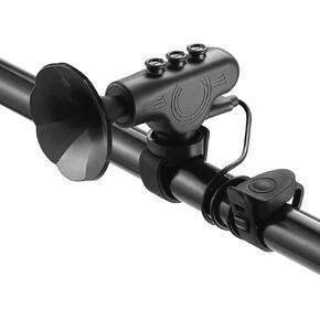 بوق الدراجة الكهربائية، جرس دراجة إلكتروني مقاوم للماء بقوة 120 ديسيبل مع بطارية قابلة للشحن 300 مللي أمبير في الساعة | بوق الدراجة للمقود | أجراس سهلة التركيب للبالغين والأطفال والدراجات الجبلية والدراجات الإلكترونية - أسود in Kuwait