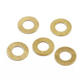 5-100pcs M2 /2.5/3 /4/5 /6/8 /10/12 /16 GB97 DIN125 Solid Brass Copper Plain Gasket Pad(50pcs M3x7x0.5mm) in Kuwait