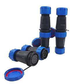 مجموعة موصلات الإرساء SP28 - IP68 بأحجام دبابيس مختلفة 2/3/4/5/6/7/8/9/10/12/14/16/19/22/24/26Pin دبابيس لحام الرصاص القصدير 1 قطعة (5P) in Kuwait