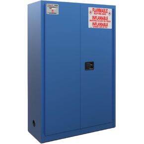 خزانة أمان قابلة للاشتعال سعة 30 جالونًا من FireKing Yellow - خزانة تخزين قابلة للاشتعال للسوائل القابلة للاشتعال - خزائن أمان فولاذية مع باب يدوي للاستخدام التجاري والصناعي والمنزلي - 43 بوصة × 44 بوصة × 18 بوصة in Kuwait