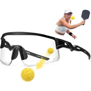 Pickleball Glasses for Men Women, Auto-Tinting Pickleball Safety Glasses with ANSI Z87.1,Pickleball Eye Protection in Kuwait
