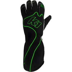 K1 RaceGear قفازات القيادة، RS1، طبقة واحدة، قطن/بوليستر، أسود/أخضر، متوسط، زوج in Kuwait