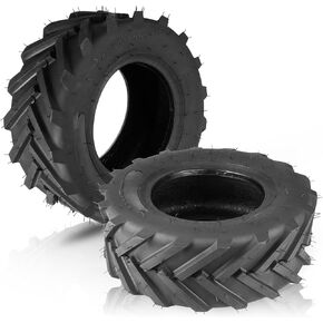 9x3.50-4" Flat Free Lawnmower Tire and Wheel Smooth Tire with Rim for Golf Carts Riding Lawn Mowers | 4" Centered Hub | Bore ID 3/4" 2PCS in Kuwait