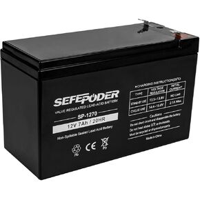 SEFEPODER 12 فولت 7ah بطارية حمض الرصاص المختومة القابلة لإعادة الشحن 2 حزمة (محطات F1) in Kuwait