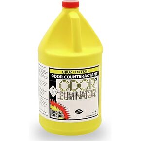 مزيل الروائح الكريهة من بروس تشويس للرائحة القوية، مزيل الروائح الكريهة للسجاد بقوة احترافية ومحلول منظف المفروشات، منظف مركز متعدد الأغراض لمزيل الروائح الكريهة المنزلي، مزيل الرائحة، 1 جالون in Kuwait