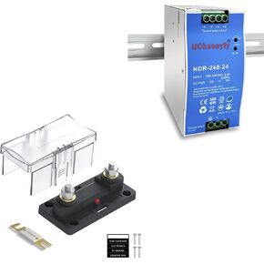 Bundle of NDR-240-24 DIN Rail Power Supply & 300A Fuse Box in Kuwait