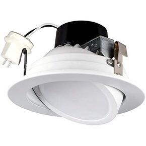 Low Voltage Dimmable Adjustable Round LED 4" Downlight 12V, 8.5W, 620 Lumens, Fits Most MR-16 4inch cans and Works only with Magnetic Transformer in Saudi Arabia