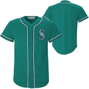 Outerstuff سياتل مارينرز MLB للأطفال الشباب 4-18 فريق البط البري اللون البديل المطرز مخيط شعار البيسبول أزياء جيرسي in Kuwait