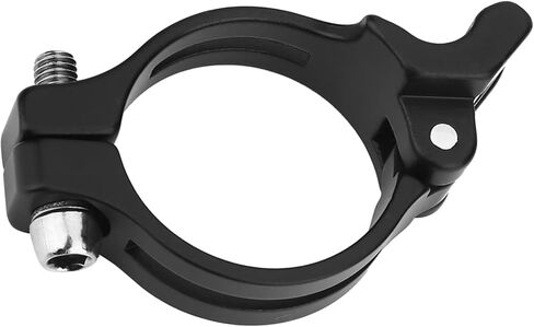 Bike Front Derailleur Clamp, 2 Sizes Aluminium Alloy Adapter Clip, with Sturdy Anti Rust Design, for Braze On Bicycle Cycling Accessory in Saudi Arabia
