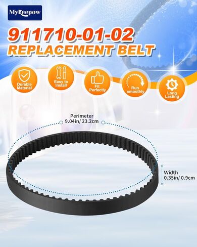 5 Pack DC17 Vacuum Belts Compatible with DC17 Animal Absolute Vacuum Cleaner, Replace Part 911710 01 02 in Kuwait
