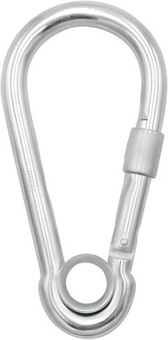 MarineNow Galvanized Spring Snap Hook Carabiner with Thumb-Lock Safety Screw & Eye — Heavy-Duty, Corrosion-Resistant for Rope, Chain & Tie-Downs in Saudi Arabia