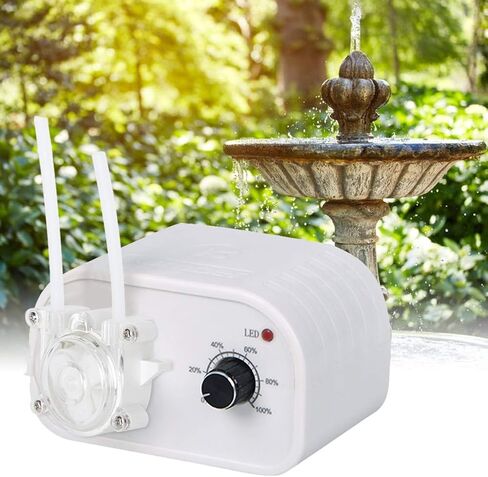 6V Mini Peristaltic Pump, Dosing Pump for Aquarium Lab Analysis, Silent Low Noise with Adjustable Direction, Ideal for Stable Performance in Kuwait