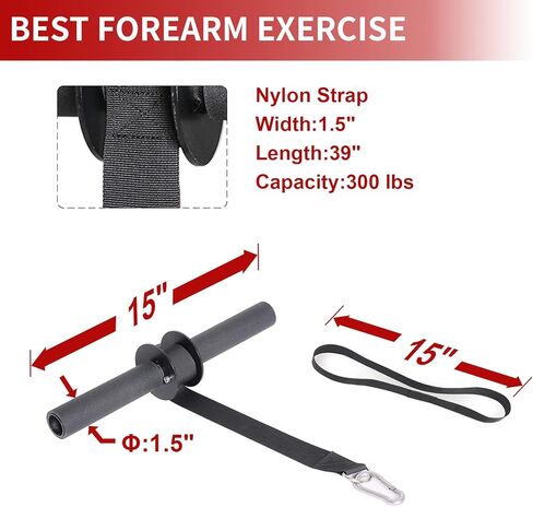 SYL Fitness Wrist and Forearm Blaster, Wrist Roller & Forearm Strengthener for Training, Fitness Forearm Workout Equipment, Grip Strength Trainer for Gym and Home in Kuwait