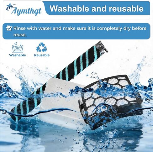 LA802 Brush Roller and Filter Replacement Parts for shark LA802 Detect Pro Lift-Away Duo Clean Upright Vacuum, 1 Brush Roller + 2 Filter + 4 Foam and Felt Filters in Saudi Arabia